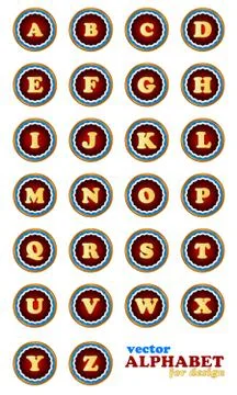 Vector alphabet Stock Illustration