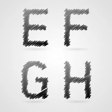 Vector alphabet Stock Illustration