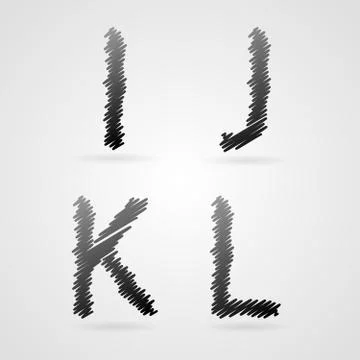 Vector alphabet Stock Illustration