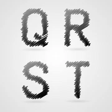 Vector alphabet Stock Illustration