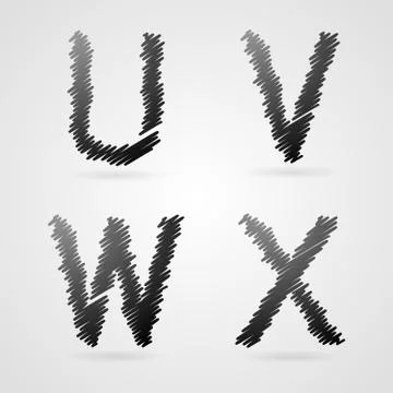 Vector alphabet Stock Illustration