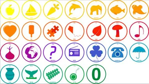 Vector alphabet Stock Illustration