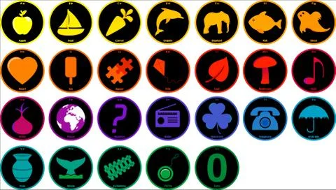 Vector alphabet Stock Illustration