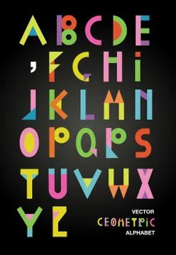 Vector alphabet illustration Stock Illustration