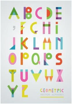 Vector alphabet illustration Stock Illustration
