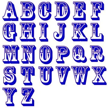 Vector alphabet letters Stock Illustration