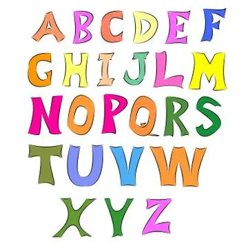 Vector alphabet set Illustrazione stock