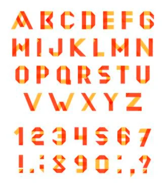 Vector Alphabet Set Stock Illustration