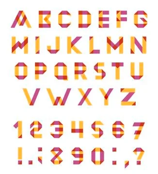 Vector Alphabet Set Stock Illustration