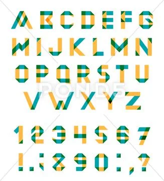 Vector Alphabet Set Ilustração Stock