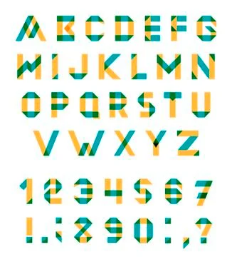 Vector Alphabet Set Stock Illustration