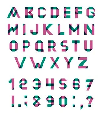 Vector Alphabet Set Stock Illustration