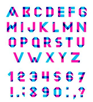 Vector Alphabet Set Free Stock Illustration