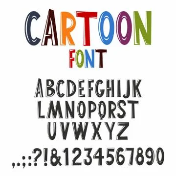 Vector Alphabet Set 스톡 일러스트