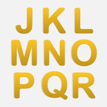 Vector Alphabet Set. Stock Illustration