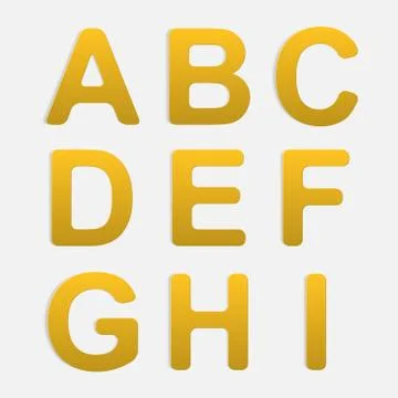 Vector Alphabet Set. Stock Illustration