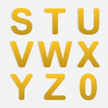 Vector Alphabet Set. Illustrazione stock