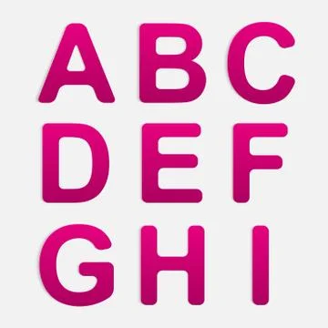 Vector Alphabet Set. Illustrazione stock