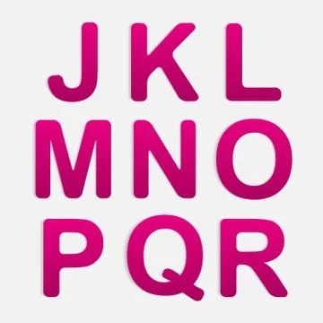 Vector Alphabet Set. Stock Illustration