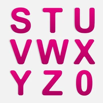 Vector Alphabet Set. Stock Illustration