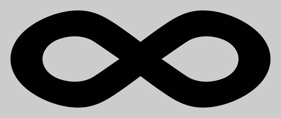 Vector Alternative Infinity Icon Illustration 스톡 일러스트