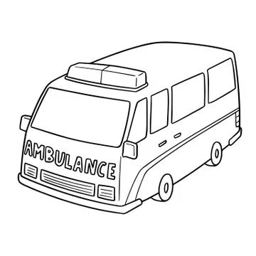 Vector of ambulance Stock Illustration