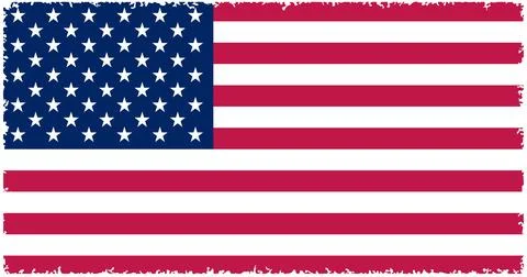 Vector American flag in grunge style - a vintage American flag with distres.. Stock Illustration