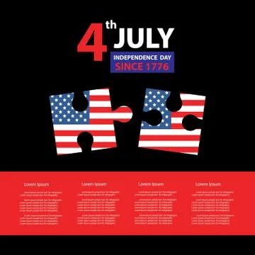 Vector american flag Stock Illustration