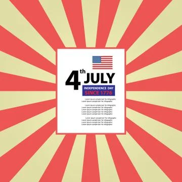 Vector american flag Stock Illustration