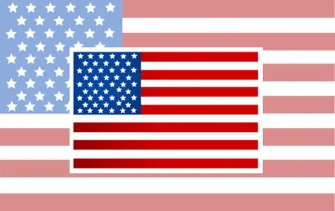 Vector American Flag vector Stock Illustration
