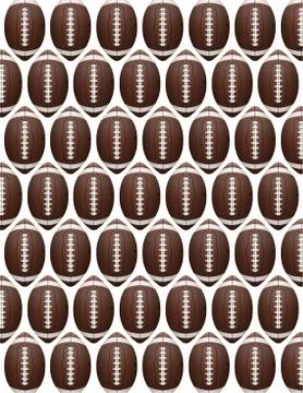Vector American Football Pattern Stock Illustration