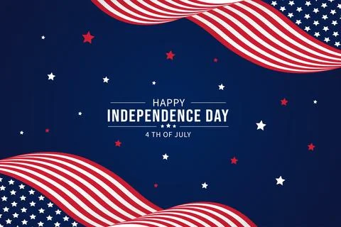 Vector American independence day background Stock Illustration