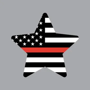 Vector American Star icon Stock Illustration