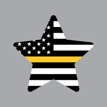 Vector American Star icon Stock Illustration