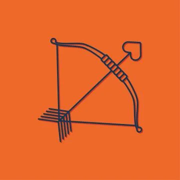 Vector amour arrow icon Stock Illustration