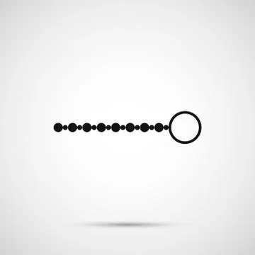 Vector anal beads isolated on white background Stock Illustration