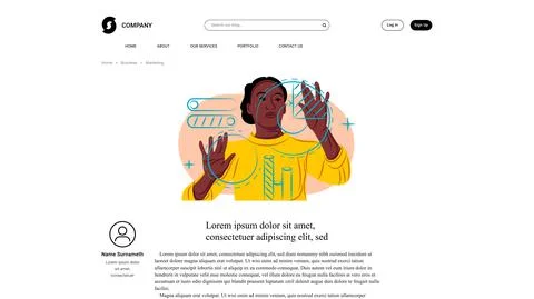 Vector analyst in shadow of sharp lines style . Editable illustration Stock Illustration