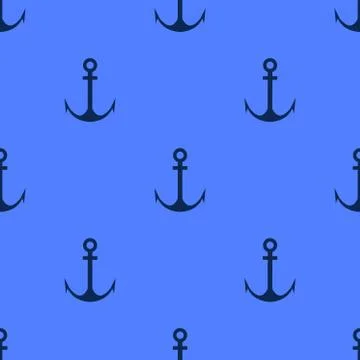 Vector  anchor seamless pattern Stock Illustration