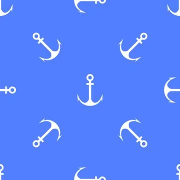 Vector  anchor seamless pattern 스톡 일러스트