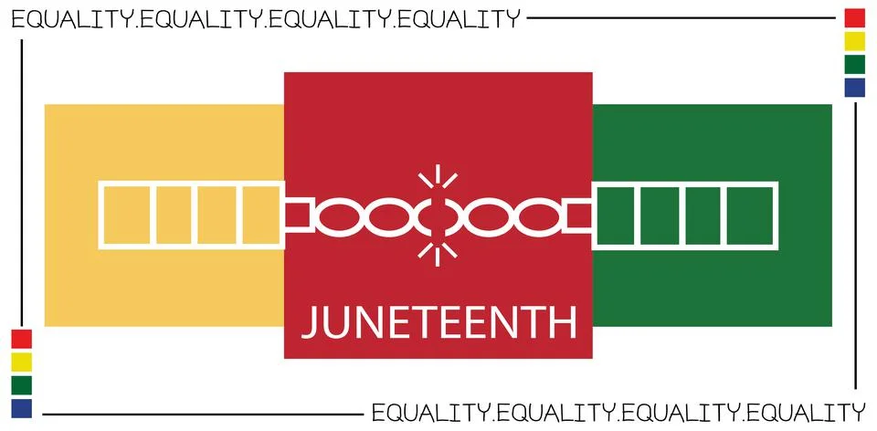 Vector and chain in juneteenth; Stock Illustration
