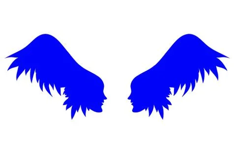 Vector angel wings. Stock Illustration