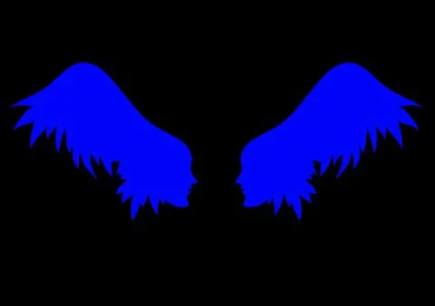 Vector angel wings. Stock Illustration