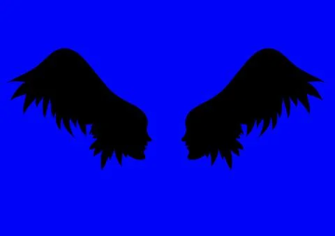 Vector angel wings. Illustrazione stock