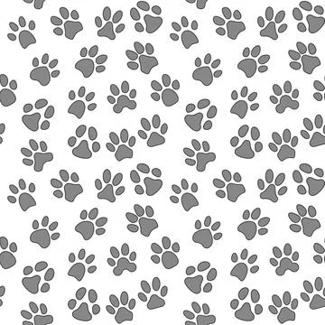 Vector Animal Footprints Pattern concept seamless background 스톡 일러스트