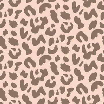 Vector animal leopard seamless pattern, jaguar skin texture print Stock Illustration