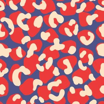 Vector animal leopard seamless pattern Illustrazione stock