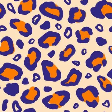 Vector animal leopard seamless pattern Illustrazione stock