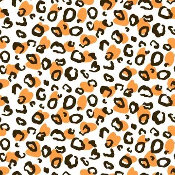 Vector animal leopard skin texture print seamless pattern Illustrazione stock