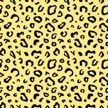 Vector animal leopard skin texture print seamless pattern Stock Illustration