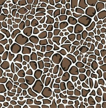Vector animal skin pattern of giraffe print Stock Illustration